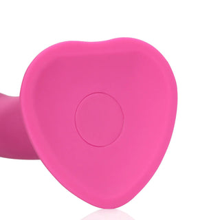 Non-Phallic Vibrating Dildo - Medium - Powerful Pink