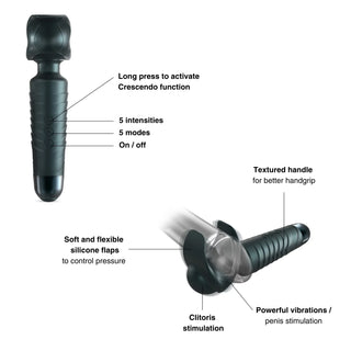 MAN. Wand Pine Grey Rechargeable  Masturbator
