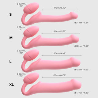 Strap-On-Me - Semi-Realistic Bendable Strap-On Dildo - Pink