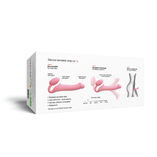 Strap-On-Me - Semi-Realistic Bendable Strap-On Dildo - Pink