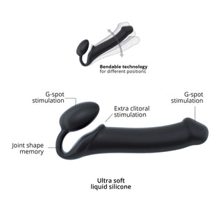 Strap-On-Me Bendable Dobbelt Dildo-XL