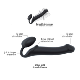 Strap-On-Me Bendable Dobbelt Dildo - Large