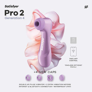 Satisfyer - Pro 2 Generation 4 - Double Air Pulse Vibrator (with App Control)