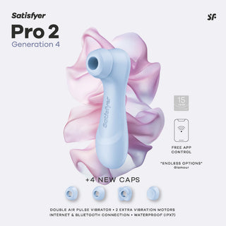 Satisfyer - Pro 2 Generation 4 - Double Air Pulse Vibrator (with App Control)