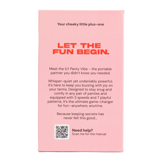 ILY - The Panty Vibe - Lay-on Vibrator with Remote Control