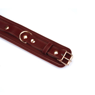 Metallic Shade Burgundy Vegan Ankle Cuffs