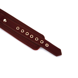 Metallic Shade Burgundy Vegan Ankle Cuffs