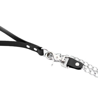 Standard Leash 90cm – Black Leather