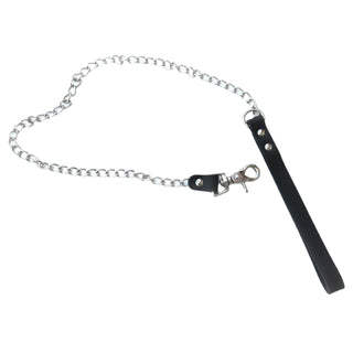 Standard Leash 90cm – Black Leather