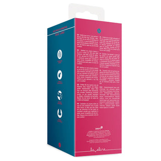 Non-Phallic Vibrating Dildo - Large - Raspberry Red