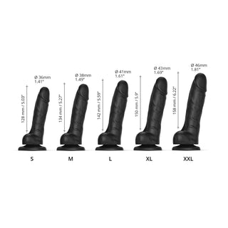 Sliding Skin - Realistisk Dildo Black