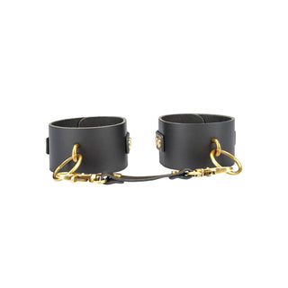 Samurai Thick Leather Wrist Cuffs