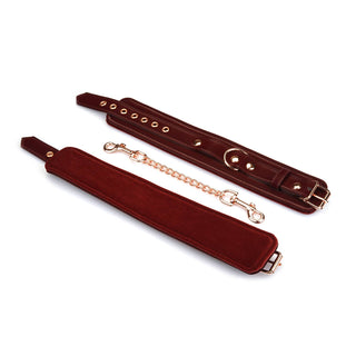 Metallic Shade Burgundy Vegan Ankle Cuffs