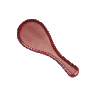 Wine Red  Leather Round Paddle