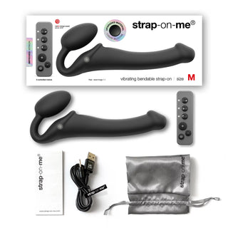 Strap-On-Me Vibrating Bendable Dildo