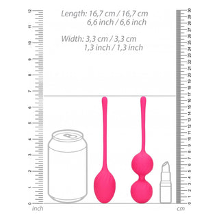 2 Piece Thumping Kegel Ball Set - Wild Strawberry