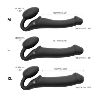 Strap-On-Me Vibrating Bendable Dildo