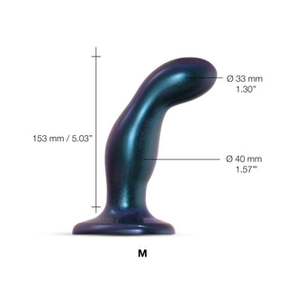 Dildo Plug Snaky Metalic  Blue - M