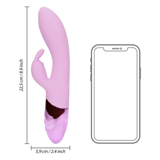 Ultra Soft Silicone Rabbit Vibrator - Exotic Fuchsia