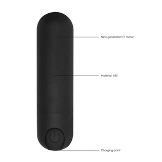10 Speed Rechargeable Bullet - Black