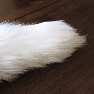 White Fox Tail Anal Plug