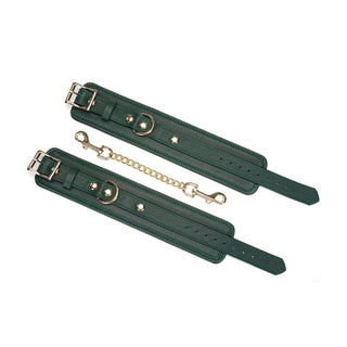 Mossy Chic - Cow Leather Handcuffs Wrist Restraints