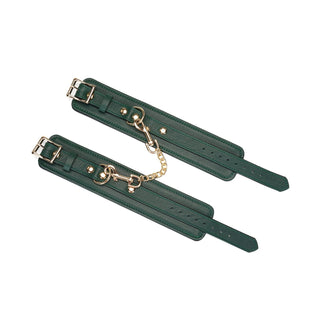 Mossy Chic - Cow Leather Ankle Cuffs Restraints