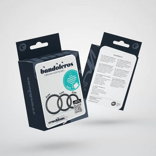 Bandoleros - Silicone Cockring Set - Black