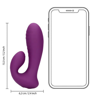 Ultra Soft Silicone G-Spot Vibrator - Orchidee Purple