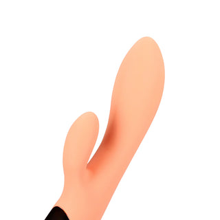 Ultra Soft Silicone Rabbit Vibrator - Ceramic Peach
