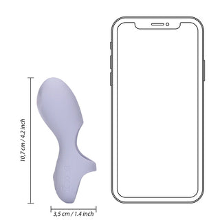 Silicone Finger Vibrator - Lavender