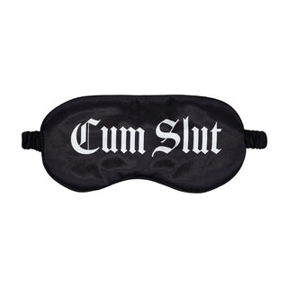 Printed Satin Mask - Black