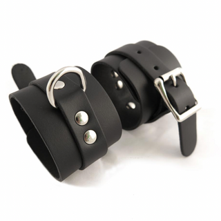 Classic Leather Cuff - Black