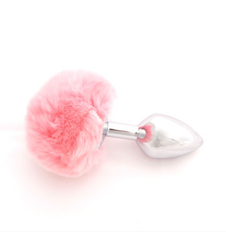 Bunny Tail Butt Plug - Pink