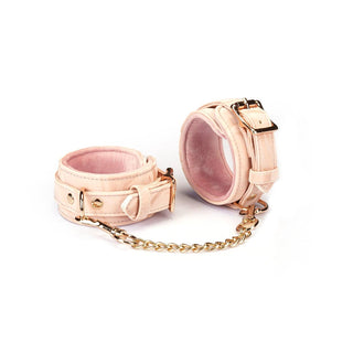 Boudoir Amor Vegan Wrist Cuffs Pink
