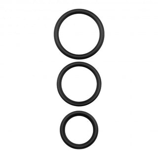 Bandoleros - Silicone Cockring Set - Black