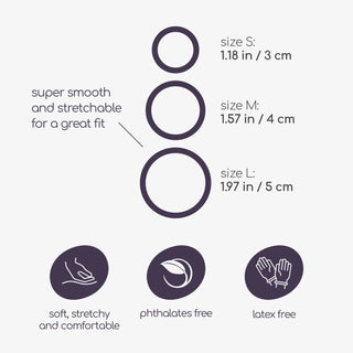 Bandoleros - Silicone Cockring Set - Black