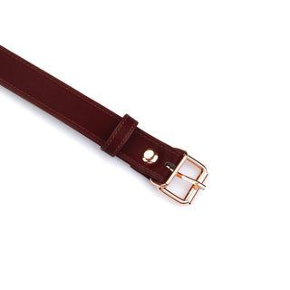 Metallic Shade Burgundy Vegan Ball Gag