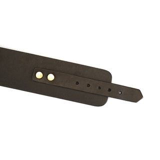 Samurai Thick Leather Ankle Cuffs