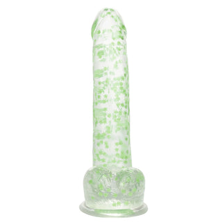 CalExotics Naughty Bits I Leaf Dick Glow-In-The-Dark Weed Leaf Dildo