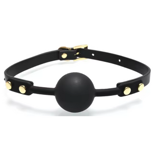 Ball Gag – Black & Gold
