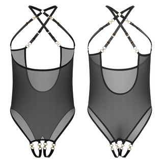 Kinky Diva COQUETTE – Cup-less & Crotchless Body Black/Gold