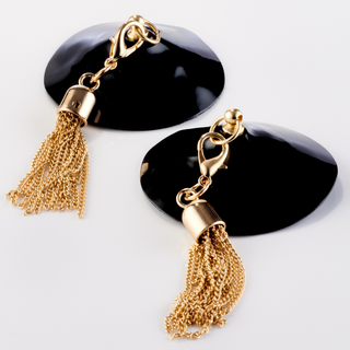 Kinky Diva – High Gloss Pasties + Clip Chain