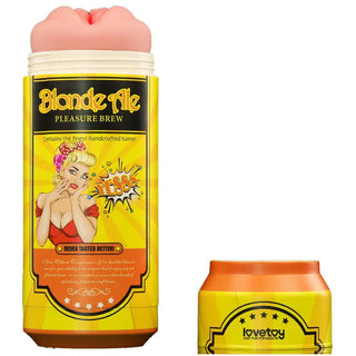 LoveToy - Pleasure Brew Blonde Ale Vagina Masturbator - Nude & Yellow