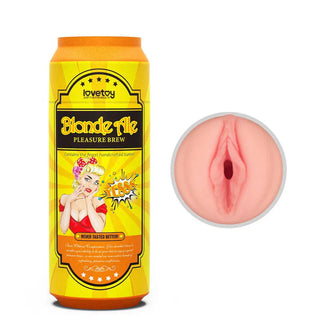 LoveToy - Pleasure Brew Blonde Ale Vagina Masturbator - Nude & Yellow