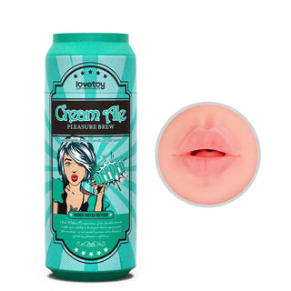 LoveToy - Pleasure Brew Cream Ale Mouth Masturbator - Green & Nude