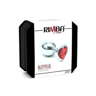 Crystal Heart Butt Plug – Red
