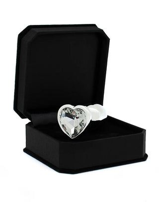 Crystal Heart Butt Plug – Clear