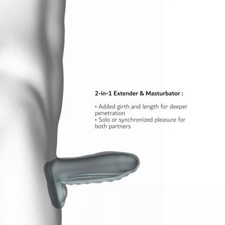 MANWAN - Ryzer Max - Penis Extender and Soft Masturbating Sleeve - Pine Grey